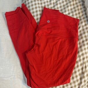 Lululemon Red align Leggings